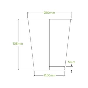 BioPak 12oz Single Wall Art Series BioCup (Pack of 1,000) - BC-12-ART SERIES-UK - 6