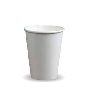 BioPak 12oz White Compostable Single Wall Cup (Pack of 1,000) - BC-12-W-UK - 3