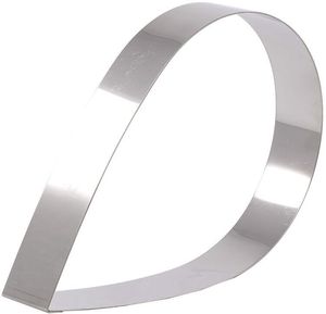 Matfer Stainless Steel Teardrop Cake Frame Height 4cm 26cm - 11766-03 - 1