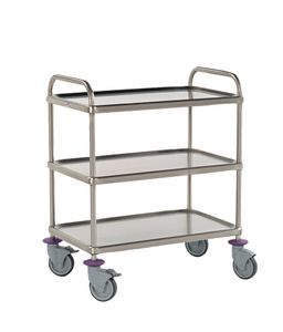 Bourgeat Serving Trolley - 3 Trays 80x50cm - Without Rack - 11700-02 - 1