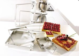 Matfer Mozaïk Set Of 4 Stainless Steel Squares 7.5x7.5x2cm - 11604-01 - 3