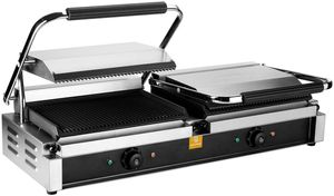 Matfer Double Cast Iron Ribbed Grill 4.4 Kw - 10820-01 - 1