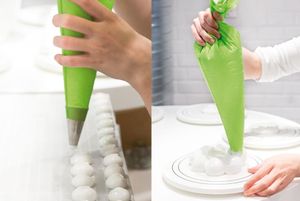 Comfort Box Of 100 Green Piping Bags M 460x26cm - 10793-03 - 1