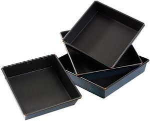 Exopan Exopan Square Cake Tin Height 5cm 24x24cm - 10997-04 - 1