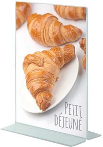 Table Top Vertical Poster Display Stand Acrylic A6 Format - 012306 - 1