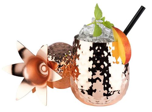 Ananas Hammered Copper Tumbler 50 Cl - 020125 - 2
