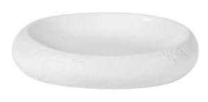 Galet Blanc Plate 23x18cm - 054289 - 1