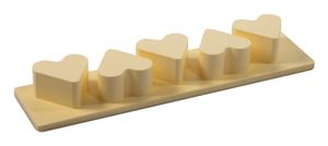 Multimoule Polystyrene Turn Out Block 5 Hearts 7.3x6.8cm - 350027 - 1