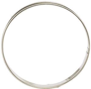 Stainless Steel Tart Ring Top And Bottom Rolled Edges 30cm Height 2.7cm - 371644 - 1