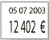 Box Of 8 Rolls Of 1,750 Labels For Number Labeller 2 Lines - 468957 - 1