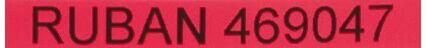 Dymo Labeller Ribbons 7 M Black On Red Background - 469047 - 1