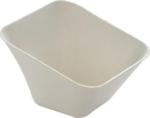Box Of 600 (12 Packets Of 50) Fibre Square Mini-dishes 65x65 H 45 Mm - 705416 - 1