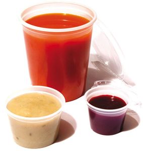 Box Of 250 (5 Bags Of 50) Ps Coulis Pots Ø 9.7cm Height 10.5cm 50 Cl - 708607 - 1