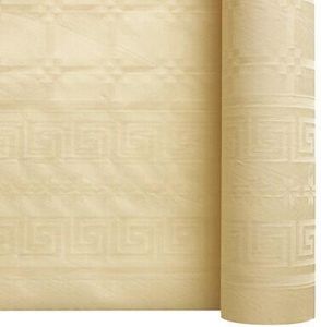 25-metre Roll Of Damask Paper Tablecloth - Width 1.2 M, Ivory - 713771 - 1