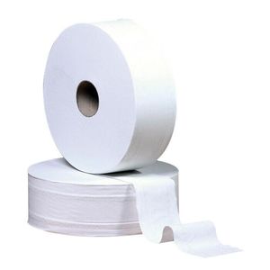 Box Of 12 Mini-jumbo Toilet Paper Rolls, 890 Sheets 160x92 Mm, 160 M Ecolabel - 711408 - 1