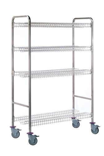 Storage/draining Trolley For Containers - 3 Shelf Model - 798730 - 1