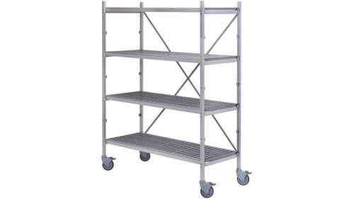 Polypropylene Shelving Unit With Wheels - D 60cm - E - 821405 - 1
