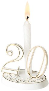 Box Of 10 White And Gold Numbers H 40 Mm For White Bases 877203, No. 3 - 877208 - 1