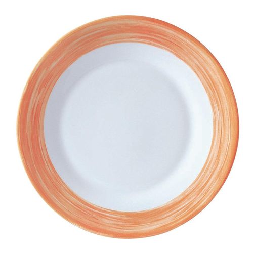 Arcoroc Brush Plates Orange 235mm (24 Pack) - JK571 - 1