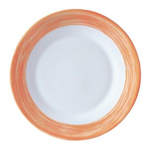 Arcoroc Brush Plates Orange 235mm (24 Pack) - JK571 - 1
