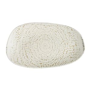 Churchill Cascade Opal Organic Oblong Plates Taupe 220x130mm (12 Pack) - JM016 - 1