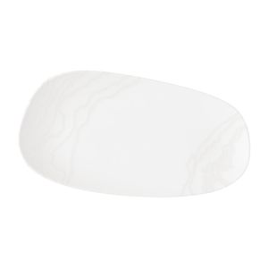 Churchill Tide Organic Oblong Plates White Opal 350x185mm (6 Pack) - JM050 - 1