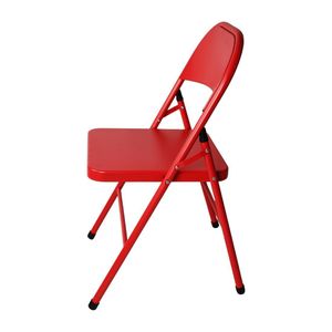 Bolero Folding Metal Chairs Red (4 Pack) - JD498 - 3