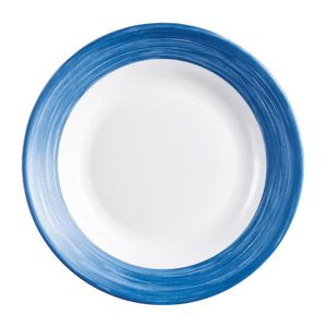 Arcoroc Brush Soup Plates Blue Jean 225mm (12 Pack) - JK553 - 1