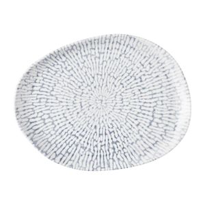 Churchill Cascade Natural Oblong Plates Indigo 260x200mm (6 Pack) - JM025 - 1