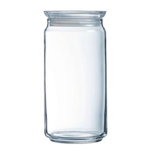 Luminarc Pure Jars with Glasses Lids 1.5Ltr (6 Pack) - JK607 - 1
