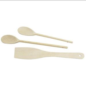 Naturals Utensil Set - Spatula/25Cm Spoon/30Cm Spoon - 9019SET - 1