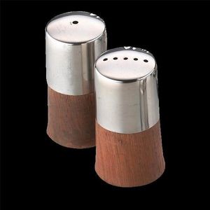 Condiment Set Wood Base 6Cm - 1602 - 1