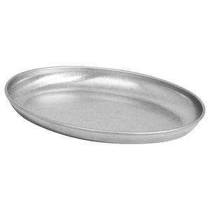 Vintage Steel Oval Shaped Plate 21Cm X 15Cm - YG295-21 - 1