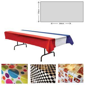 Custom Branded Wipeable PVC Tablecloth - 100x300cm - C5659 - 1