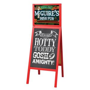 Custom Branded Menu A-Board With Changeable Top Insert - Large - C4879 - 1