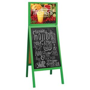 Custom Branded Menu A-Board With Changeable Top Insert - Medium - C4880 - 1