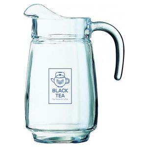 Custom Branded Glass Tivoli Jug with Ice Lip (2.3 Litre/80.9oz) - C6389 - 1