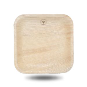 Custom Branded Square Palm Leaf Plate (20cm) - C5834 - 1