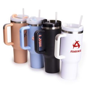 Custom Branded Maxi-Fire Cup With Straw (1.1 Litre/40oz) - C6691 - 1