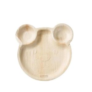 Custom Branded Teddy Bear Shape Palm Leaf Plate (23cm) - C4223 - 1