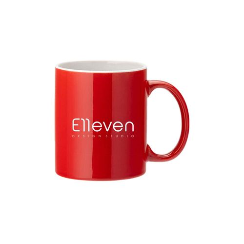 Custom Branded White Straight-Sided Mug 12oz (34cl) - Coloured - C6980 - 5