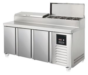 Sterling Pro Green SPIZ-180 3 Door Refrigerated Preparation Counter - SPIZ-180 - 1