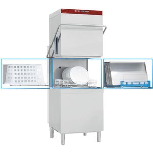 Diamond DCR37/6-AC Passthrough Hood Dishwasher with Integral Softener - DCR37-6-AC - 1