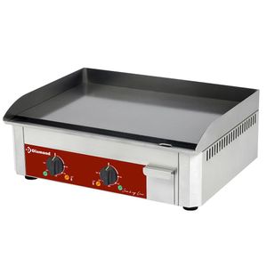 Diamond FTE-60-SS Electric Counter-Top Double Griddle Plate Enameled Surface - FTE-60-SS - 1