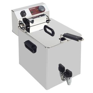 Diamond EF101-TN Single Basket Countertop Electric Fryer, 4.5kW - EF101-TN - 1