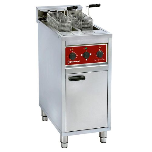Diamond FSM-2V6E/N Double Basket Freestanding Electric Fryer, 12kW - FSM-2V6E-N - 2