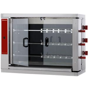 Diamond RVE/3C-CM Vitroceramic Chicken Roaster, 3 Spits - RVE-3C-CM - 1