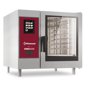 Diamond SBET/XC-06 Touch Screen Electric Steam Convection Boiler Oven, 6 x 1/1 GN - SBET-XC-06 - 1