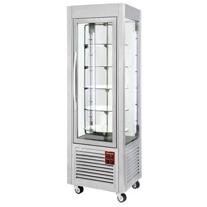 Diamond SNE/RN-A5-R2 Stainless Steel Panoramic Rotating Display Refrigerator, 360 Litres - SNE-RN-A5-R2 - 1