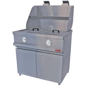 Diamond MIKA/2-MC Heavy Duty FreestandingGas fryer with 2 Round Basins - MIKA-2-MC - 1